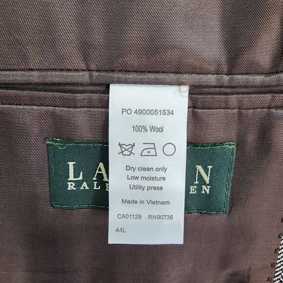 Lauren Ralph Lauren 100% Wool Sports Coat Jacket/Blazer size 44L - Picture 7 of 8